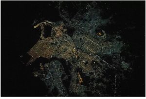 تصویری بر فراز شهر کراچی که توسط ناسا گرفته شده است