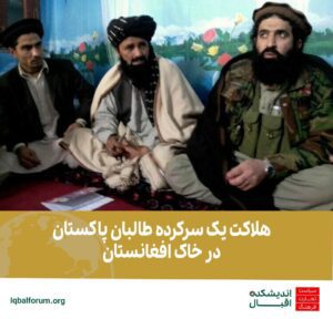 هلاکت یک سرکرده طالبان پاکستان در خاک افغانستان