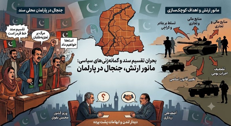 تنش سیاسی در پاکستان بر سر گمانه زنی درباره تقسیم ایالت سند