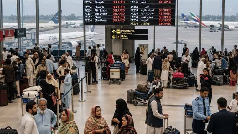 اختلال در پروازهای فرودگاه‌ های پاکستان به‌ دلیل تنش‌ های خلیج فارس